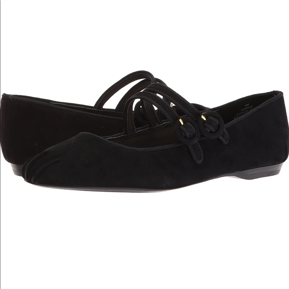 NINE WEST Women's XRYE Suede Ballet Flat